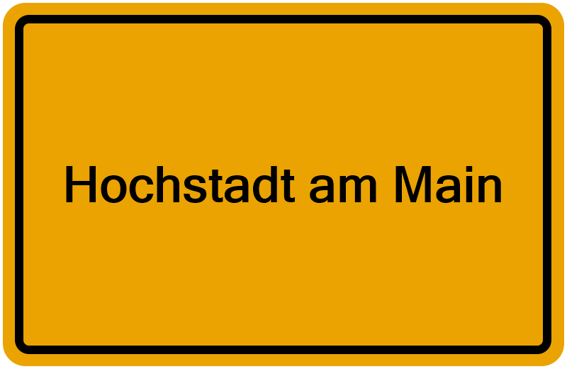 Handelsregisterauszug Hochstadt am Main